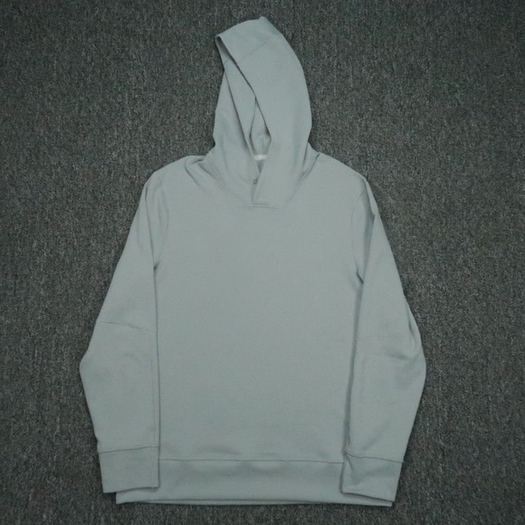 Lululemon Hoodie Mens Medium Gray Shift Stitch Snap Pullover Long Sleeve
